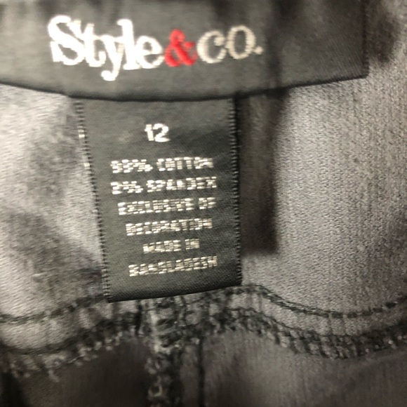 corduroys grey embellished pockets size 12 Style & Co - Picture 7 of 8